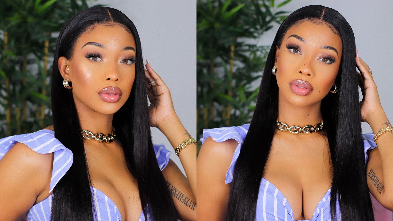 LAID 😍BEST Glueless Lace Install!! 🥳Omg I'm In Love With My Hair! - ft Hurela