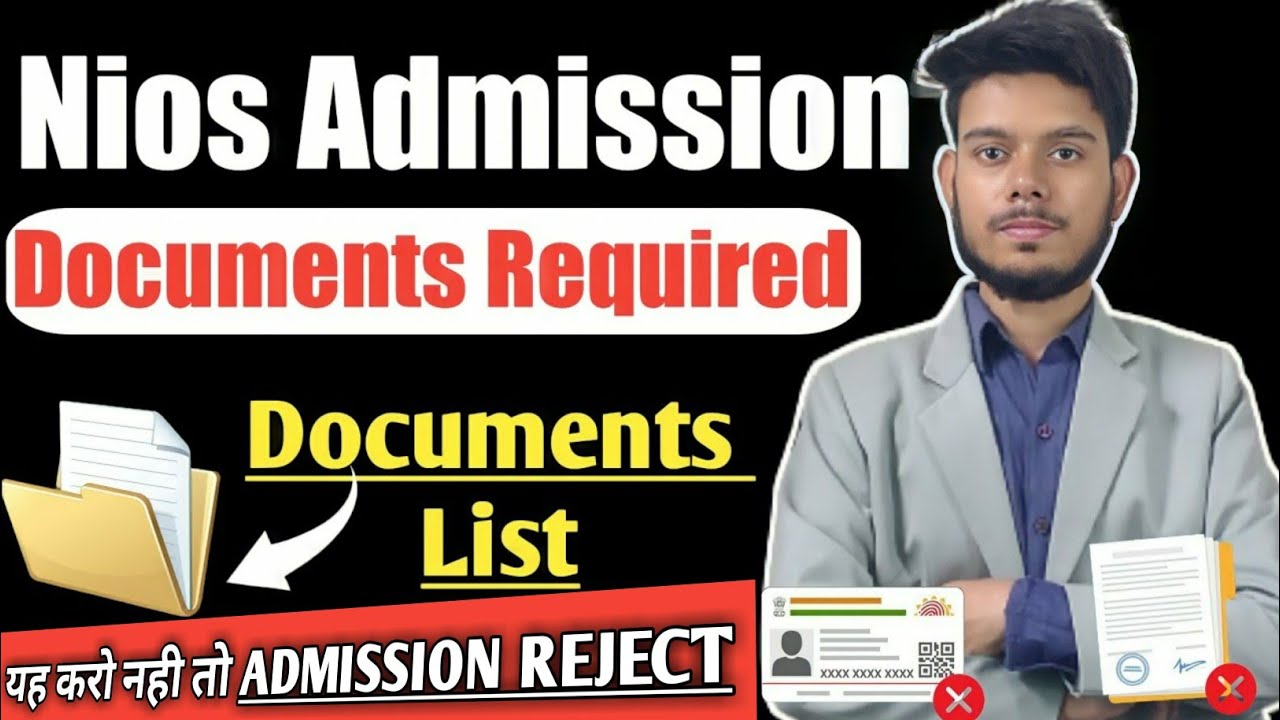 Nios Documents Required For Admission _ Class 10th-12th | Nios  Ke Liye documents | Nios Lifeline