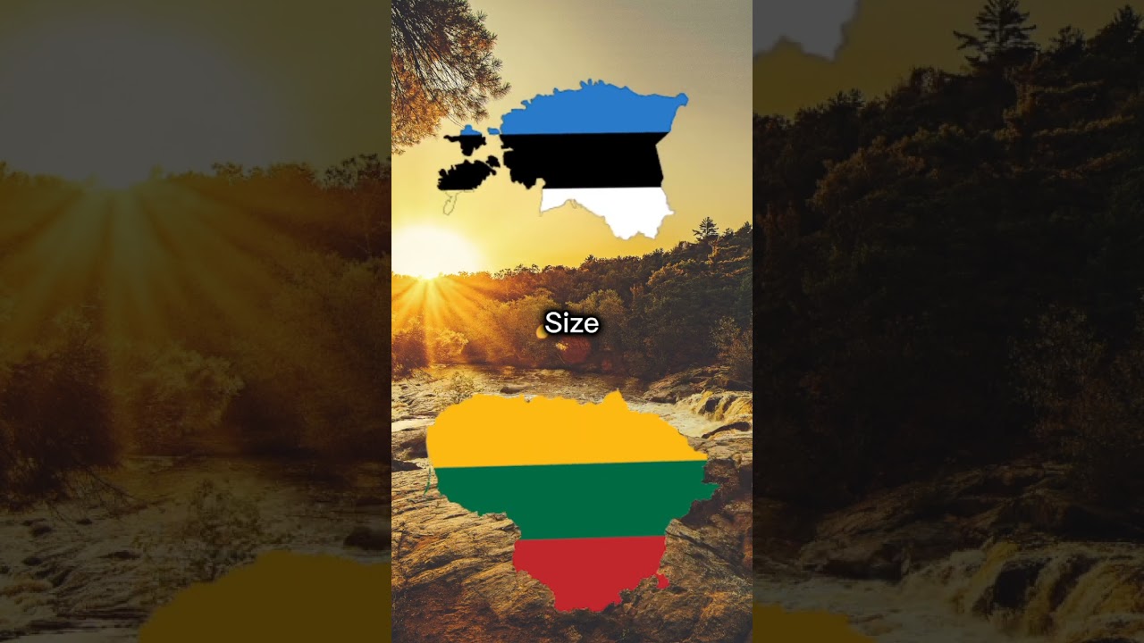 Estonia🇪🇪 Vs Lithuania🇱🇹#lithuania #estonia #mapping #countrycomparison #europe #viral #shorts
