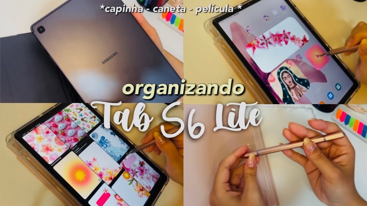 organizando meu TAB S6 LITE da samsung 🤍