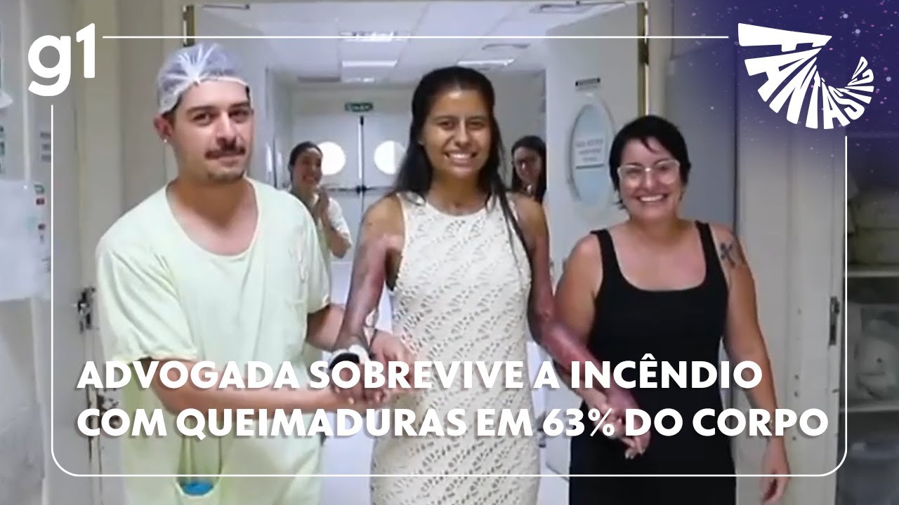 Advogada que sobreviveu a incêndio com queimaduras em 63% do corpo fala sobre sua recuperação