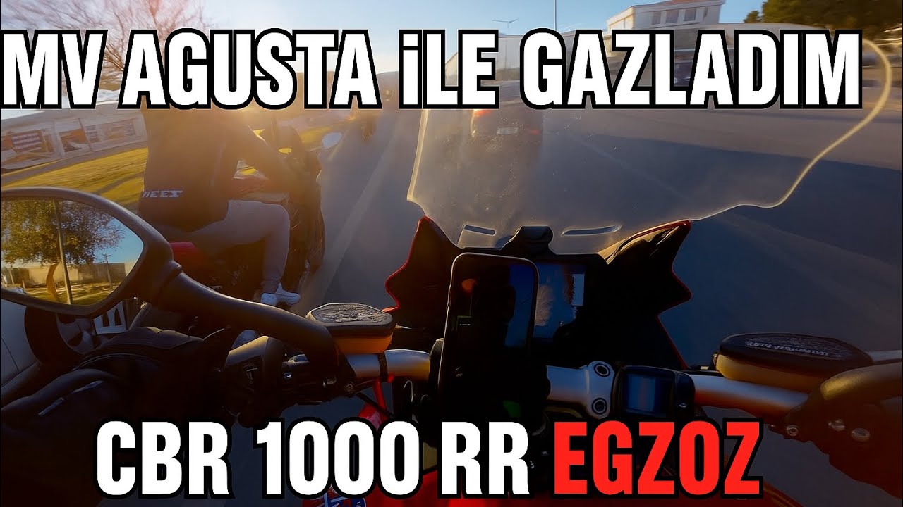 MV Agusta ile gazladım, CBR1000RR geldi ortalık yıkıldı !!