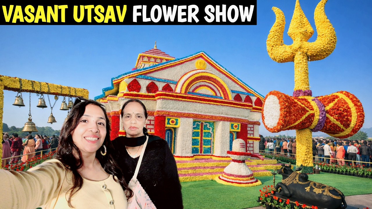 🤩Noida Vasant Utsav Flowers 🌸 Show 2026 | Food, Magical Art Complete Walk through & Highlights