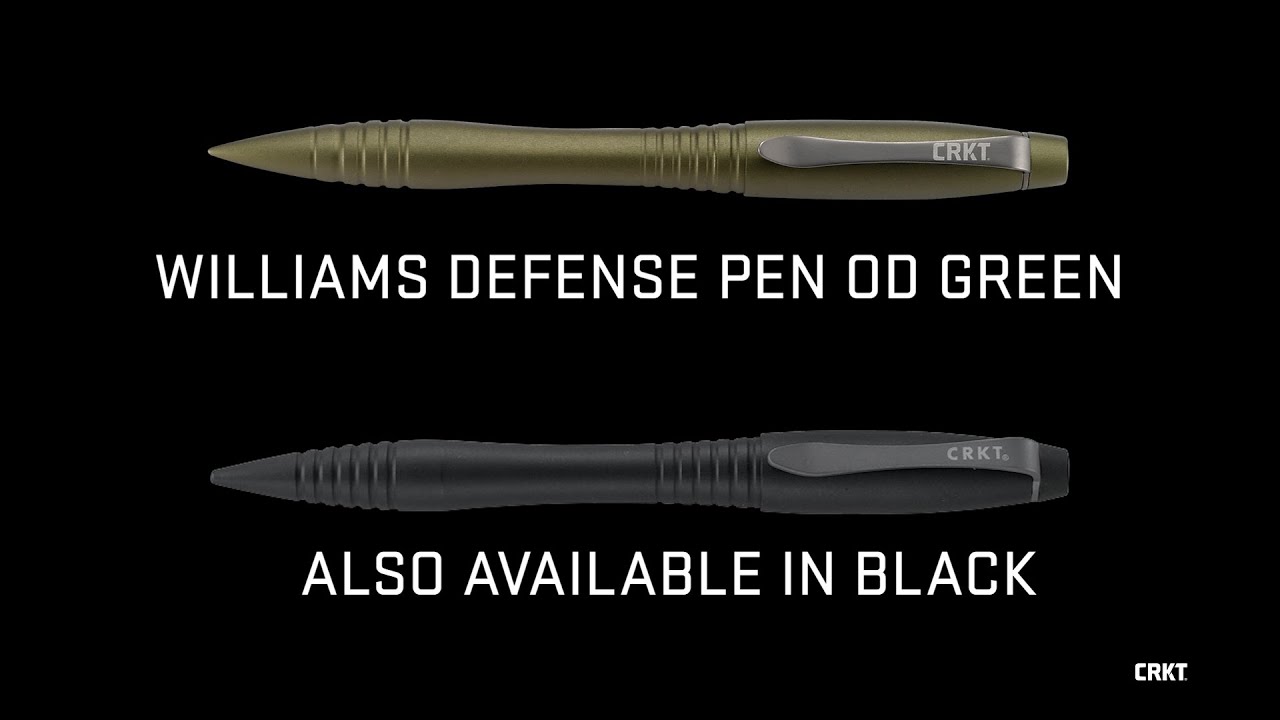 CRKT WILLIAMS DEFENSE PEN OD GREEN | James Williams Design
