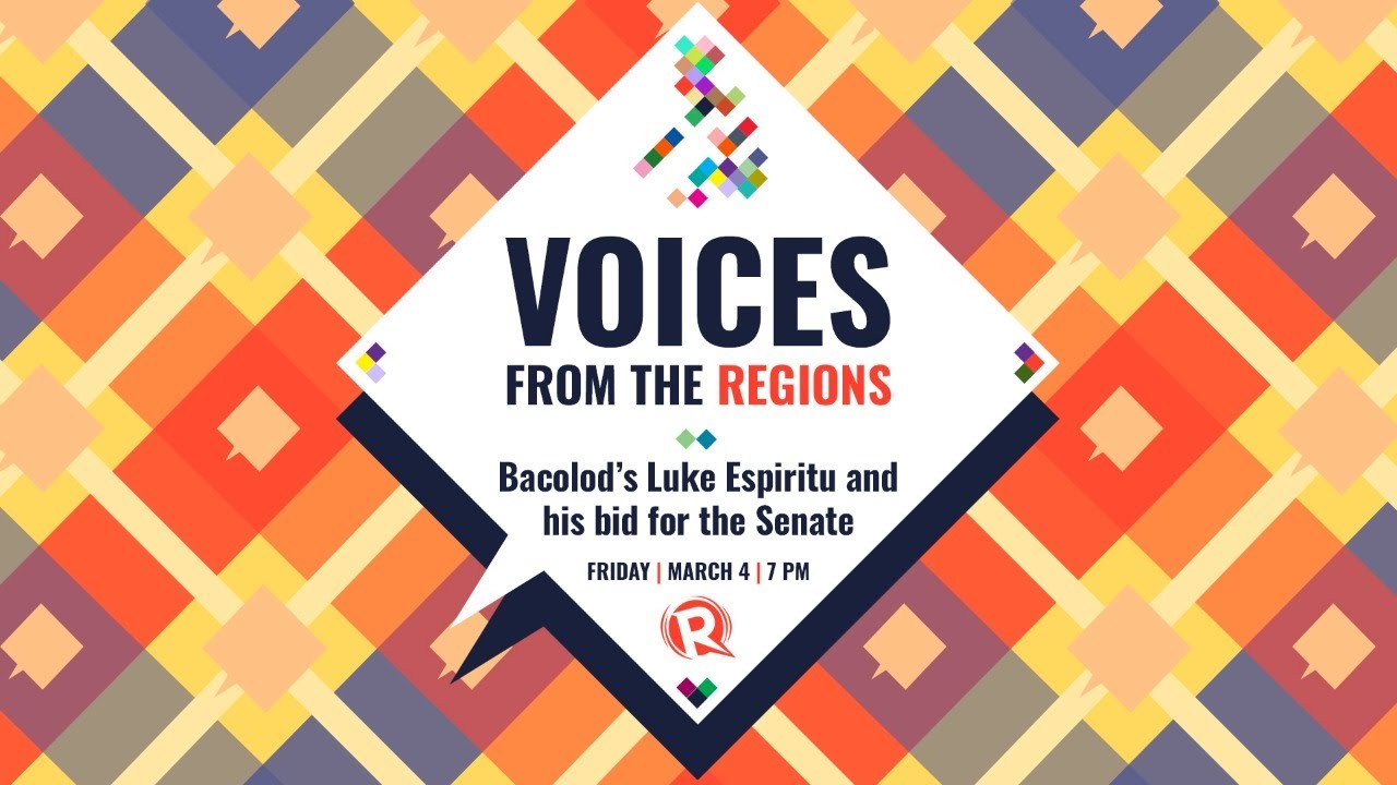 Voices from the Regions: Bacolod’s Luke Espiritu and his bid for the Senate
