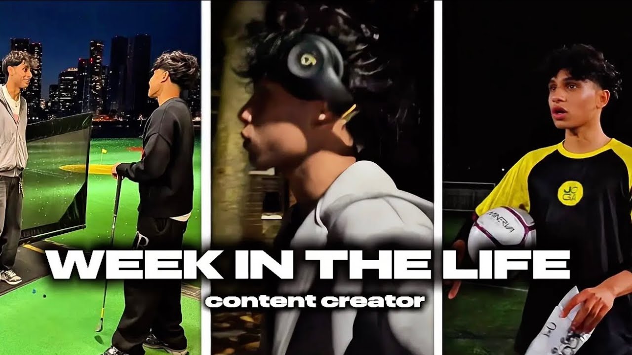 A WEEK AS A CONTENT CREATOR! football, gym, tiktok, london.
