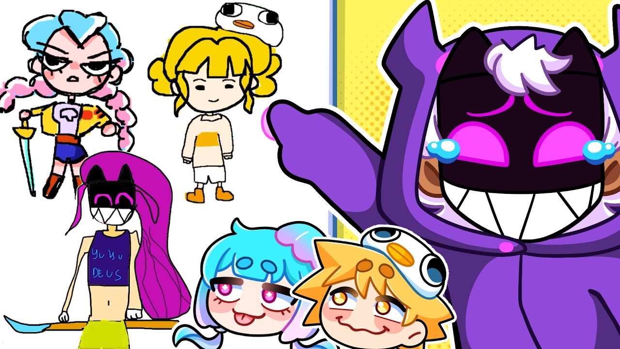 Desenhei as GUERREIRAS DO KPOP com o Kode e a Sunny!