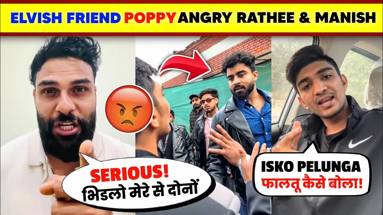 OMG!🤯 Elvish Yadav FRIEND Poppy Bhai CHALLENGE Boxer Rathee & Half Engineer😡| Boxer Rathee Fight