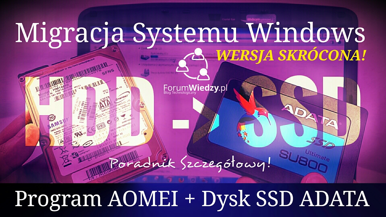 SSD HDD IN - Как Transfer System Drive HDD на SSD - GUIDE PL