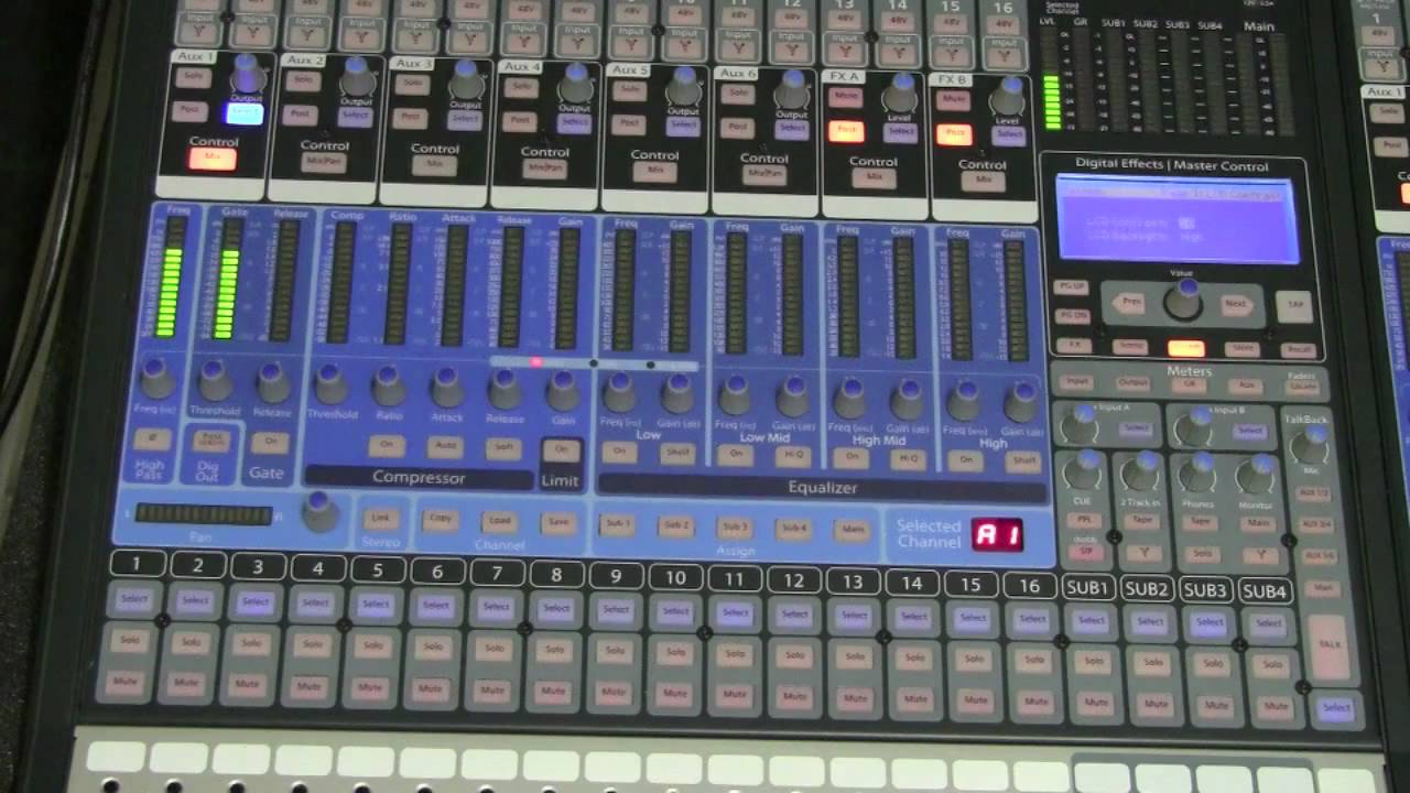 Обзор маршрутизации AUX в Presonus Studiolive 16.4.2 — авторизованный дилер Presonus
