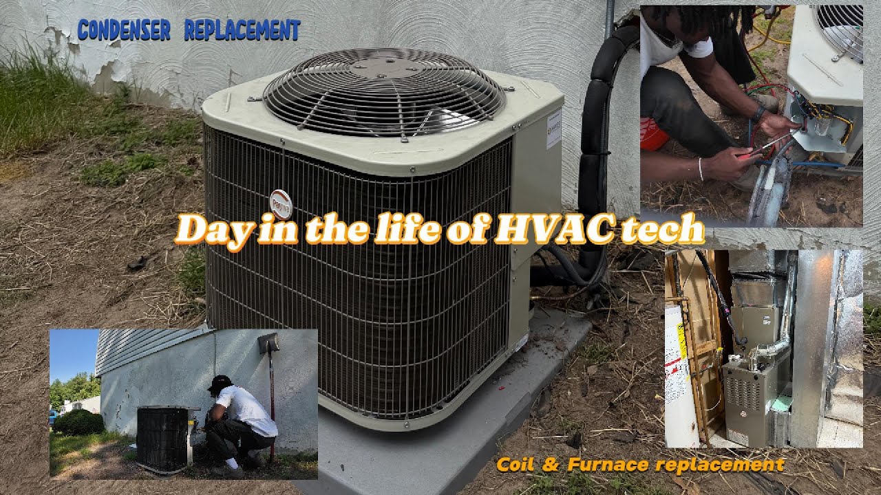 New Outdoor Condenser Installation | 19-Year-Old HVAC Tech in Action