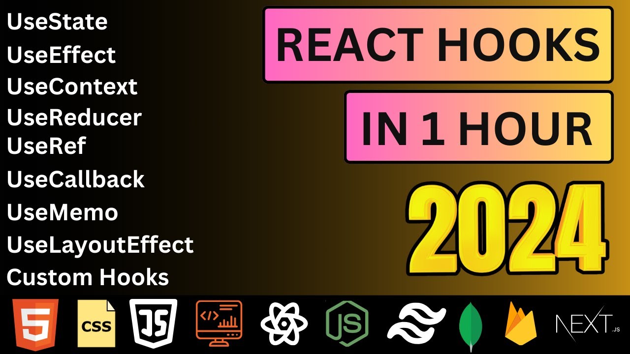 All React Hooks Explained in 1 Hour | React JS Hooks Interview Questions | React Hooks Crash Course
