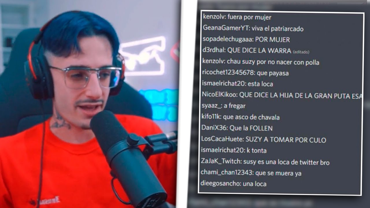 EL CHAT DE RICKYEDIT SE LLENA DE INSULTOS MACHISTAS HACIA LA STREAMER SUZYROXX - La toxicidad online