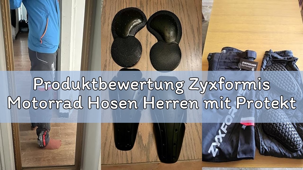 Produktbewertung Zyxformis Motorrad Hosen Herren mit Protektoren und Reflektoren, Wasserdicht Winddi