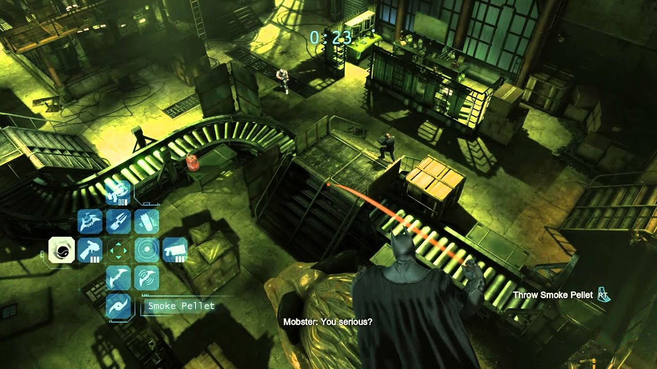Batman Arkham Origins [Hidden Facility] Predator Challenge Walkthrough as Batman (1:17)