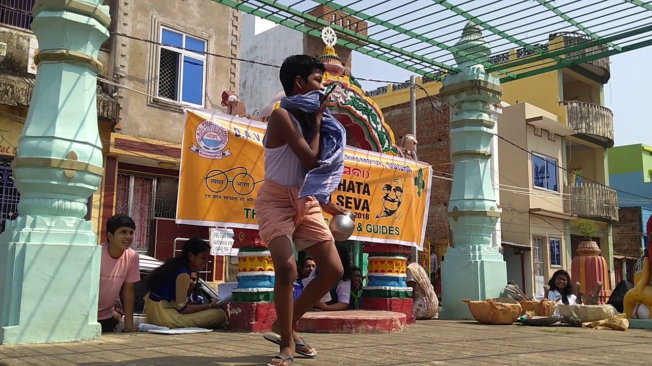 Patha pranta naataka- Swachhata hi Seva by the S/G of DAV Berhampur Odisha on dtd 2.10.2018 ART INTE