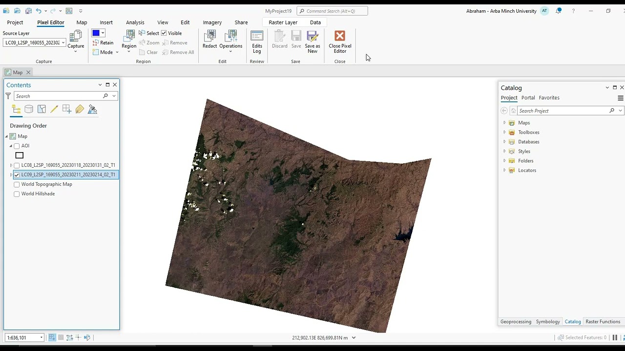 How to remove cloud and Cloud shadow from any satellite image using the Pixel Editor tool.