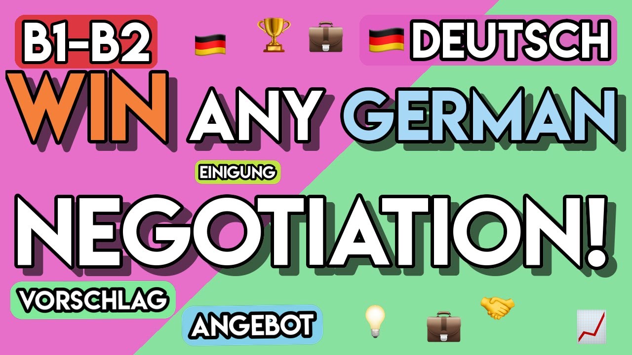 100+ Business German Phrases for Negotiations & Meetings | B1-B2 German Vocabulary