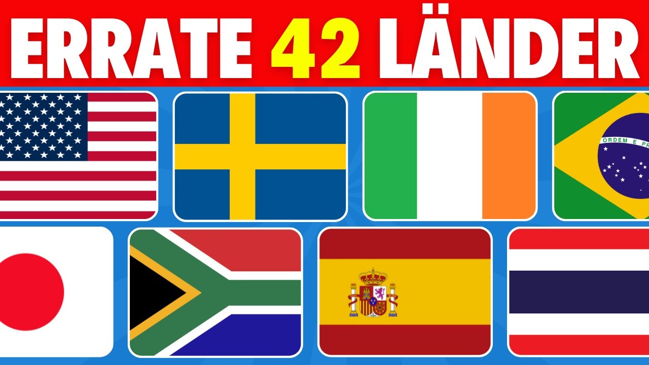 🚩 Wie gut kennst du die Flaggen 🌍 | Weltflaggen-Quiz in je 3 Sekunden 🧠🤯