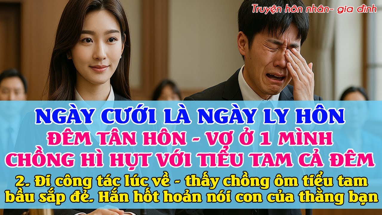 Vợ là luật sư, kiện ly hôn ngay đêm tân hôn-Hắn trắng tay còn phải ở tù 2.Đi ctác về tiểu tam sắp đẻ