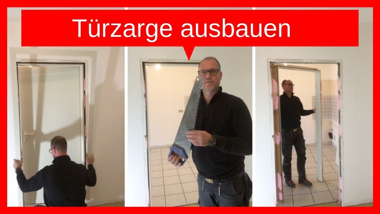 Zimmertür Türzarge ganz einfach selbst ausbauen / entfernen / Trockenbau - Dachausbau DIY