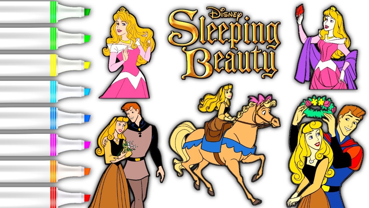 Disney Princess Aurora Sleeping Beauty Coloring Pages