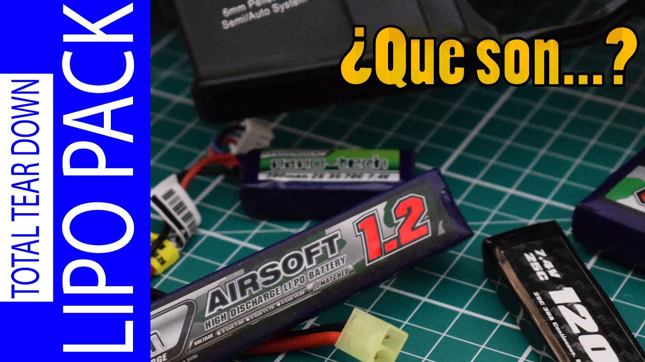 Todo sobre las Baterias Lipo para Airsoft - Tutorial
