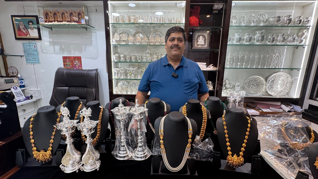 Bangalore Exclusive Gold Plated Pure Silver Jewellery | Pure Silver Jewlery designs | Shipping Avl