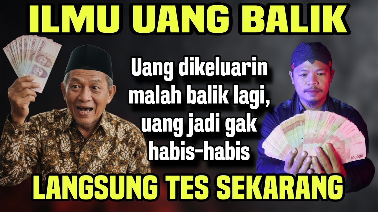 Uang gak habis-habis - ILMU UANG BALIK ‼️