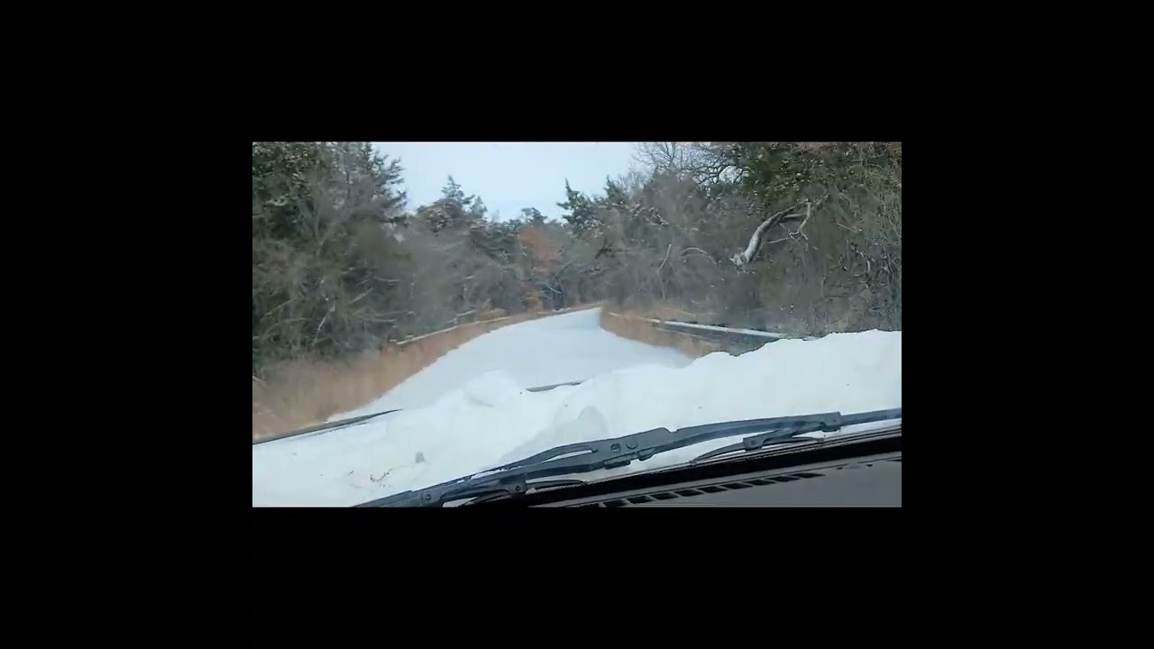 Winter drive with my lovely wife.