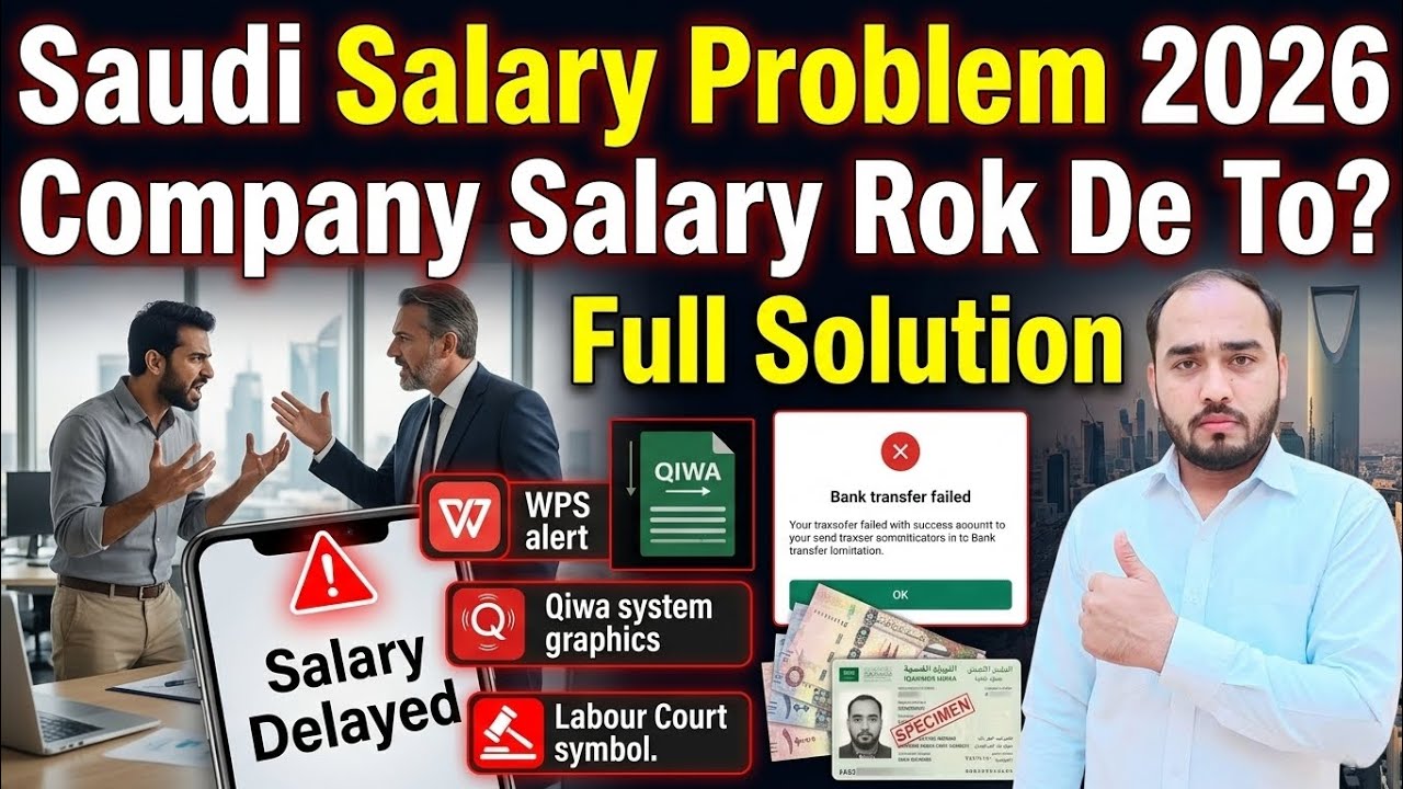 Saudi Arabia Me Salary Delay Ho To Kya Kare? | Labour Court Update 2026 | Moin vlogs 0786