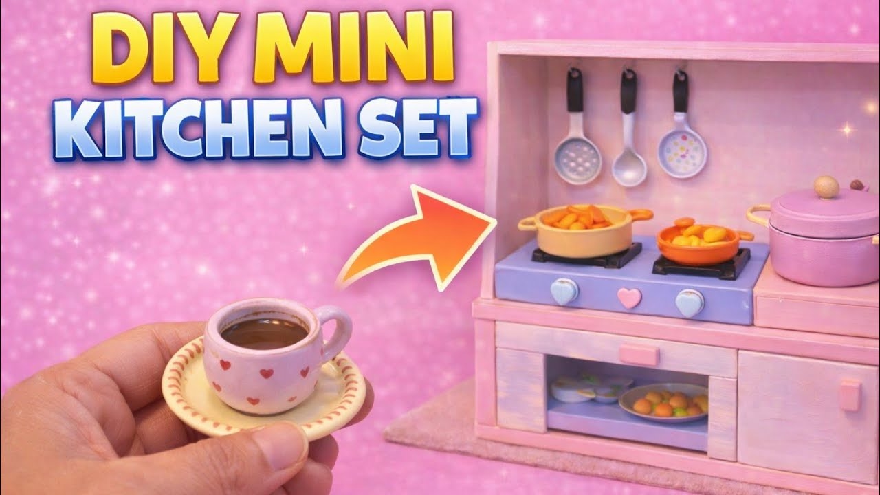 10 Cute Kitchen Set DIY ✨️ for Doll