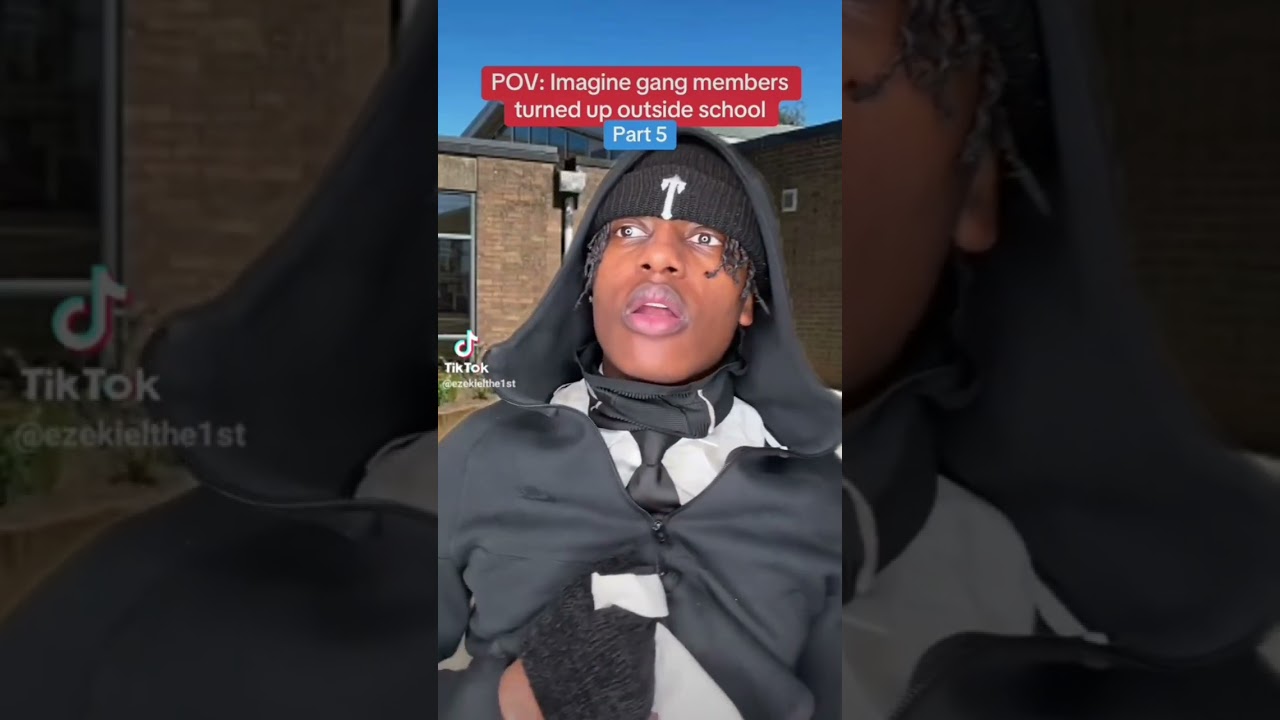 Pov : Imagine gang members turned up outside school