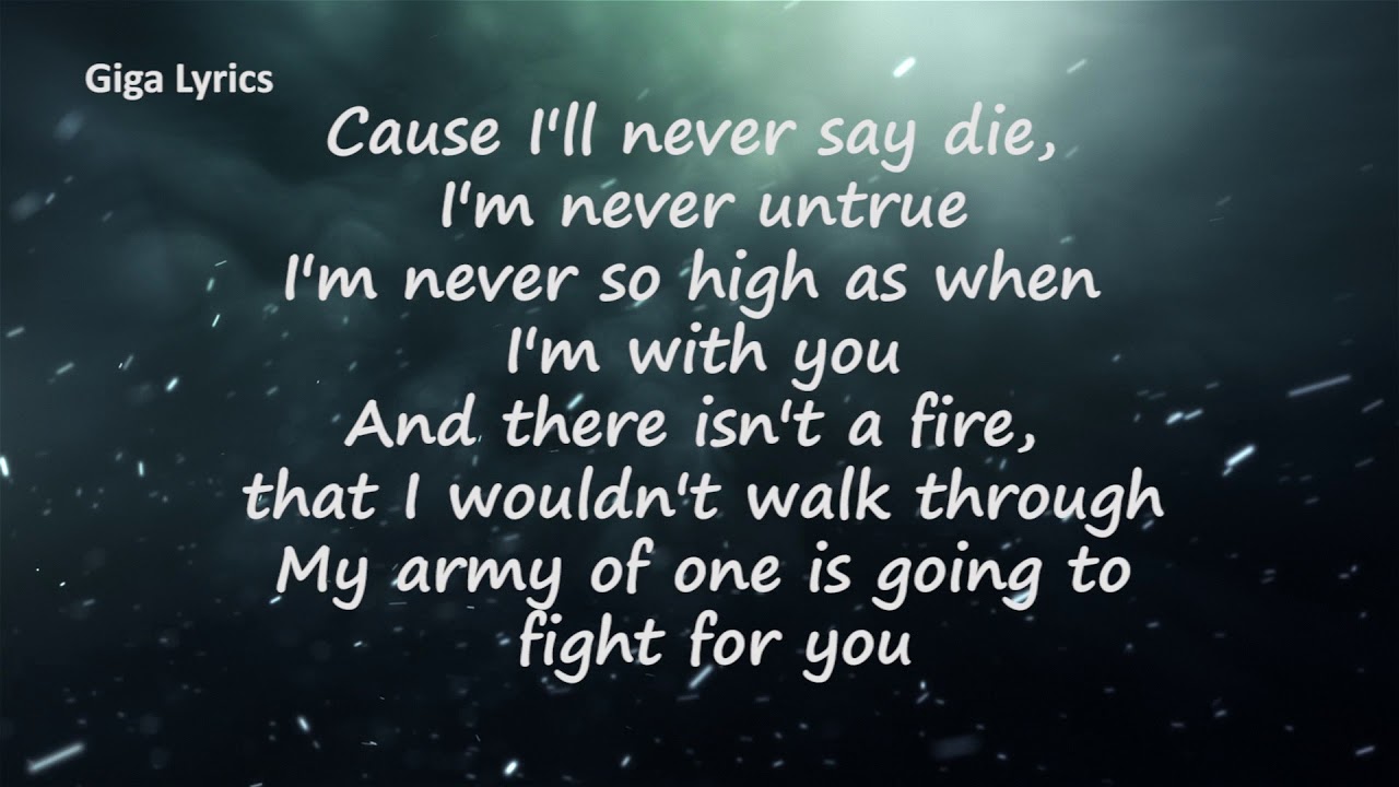 Army Of One - Coldplay - Lyric