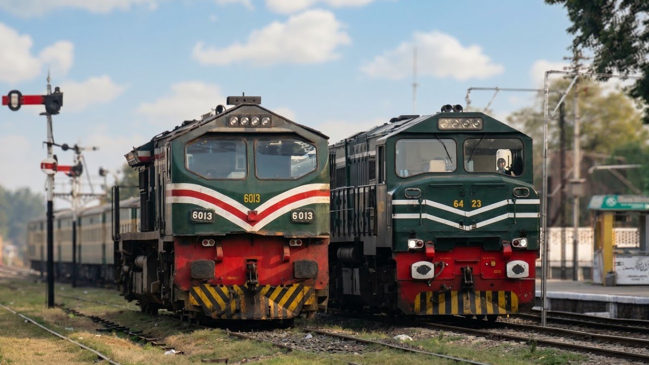 🔥 Non-Stop Train Action! Back-to-Back Locomotives on a Scorching Day | Pakistan Railways Spotting