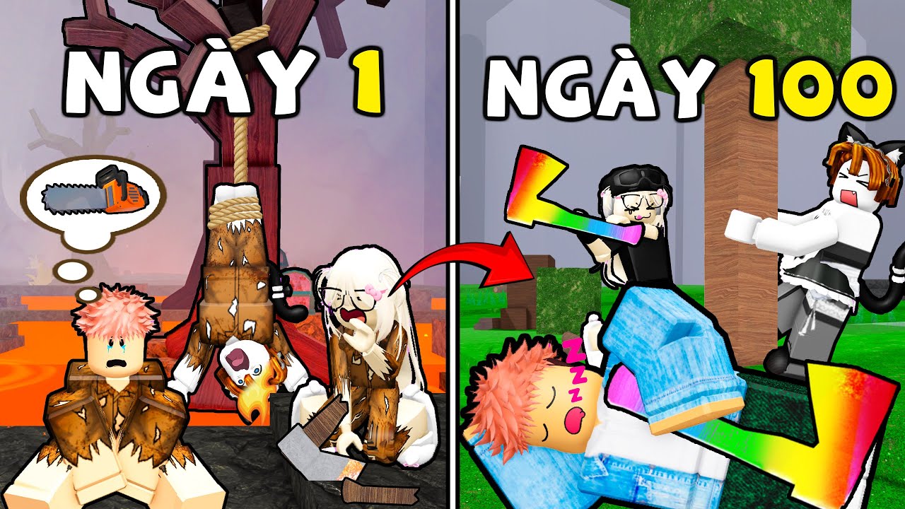 100 ngày CHẶT HẾT CÂY TRONG RỪNG với RÌU ADMIN trong ADMIN EVENT UPDATE MỚI 99 NIGHTS IN THE FOREST