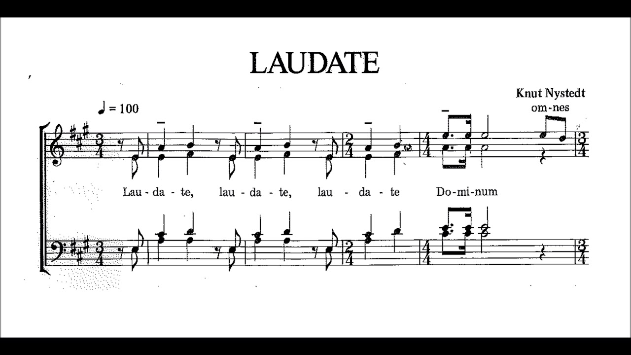 Knut Nysted - Laudate (Tenor)