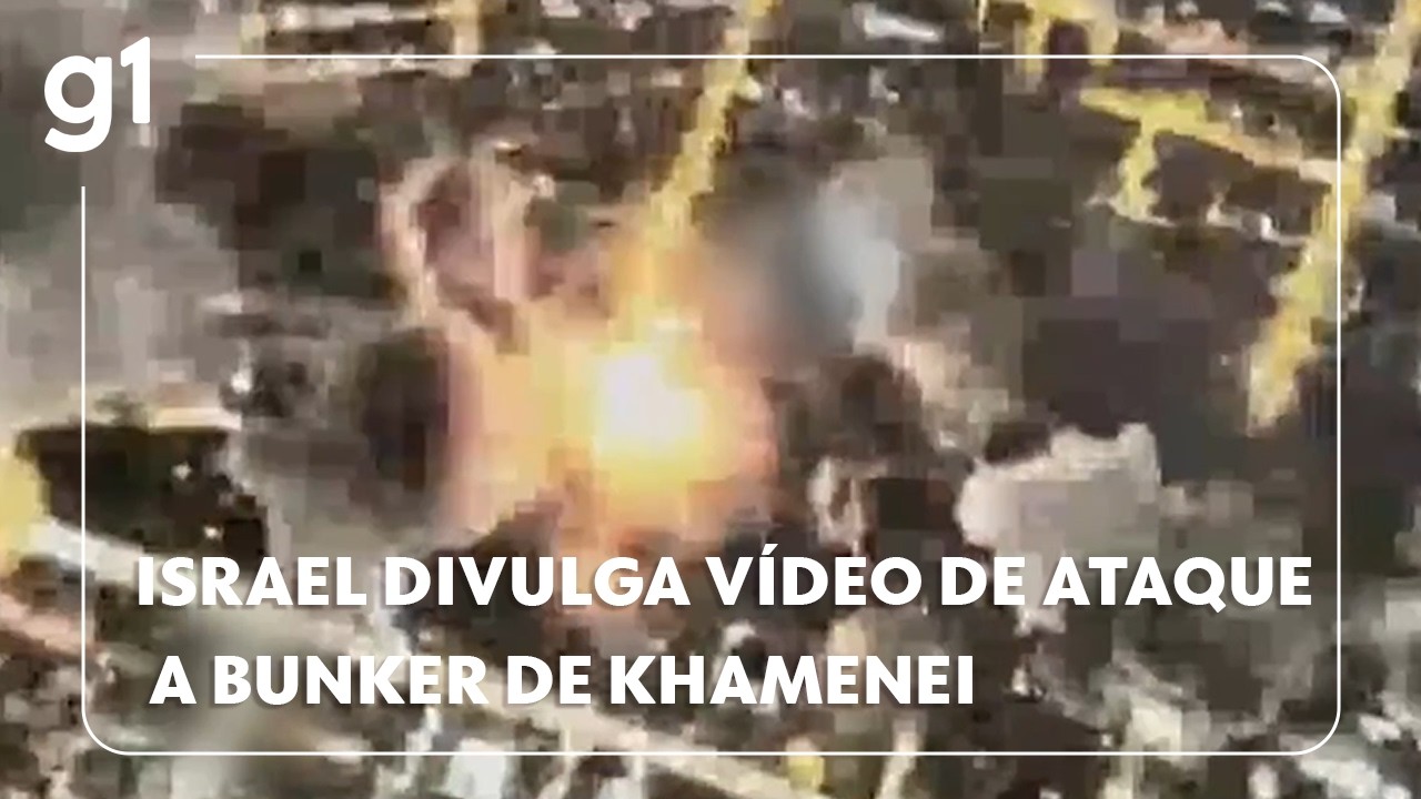 Israel divulga VÍDEO de ataque a bunker que era de Ali Khamenei