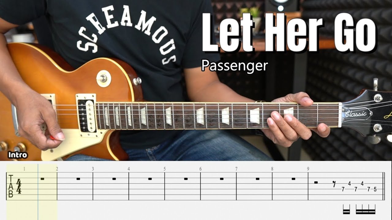 Let Her Go - Passenger - Guitar Instrumental Cover + Tab