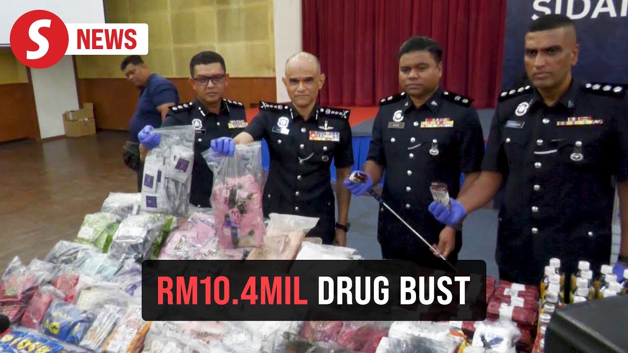 Police nab three, seize drugs worth RM10.4mil
