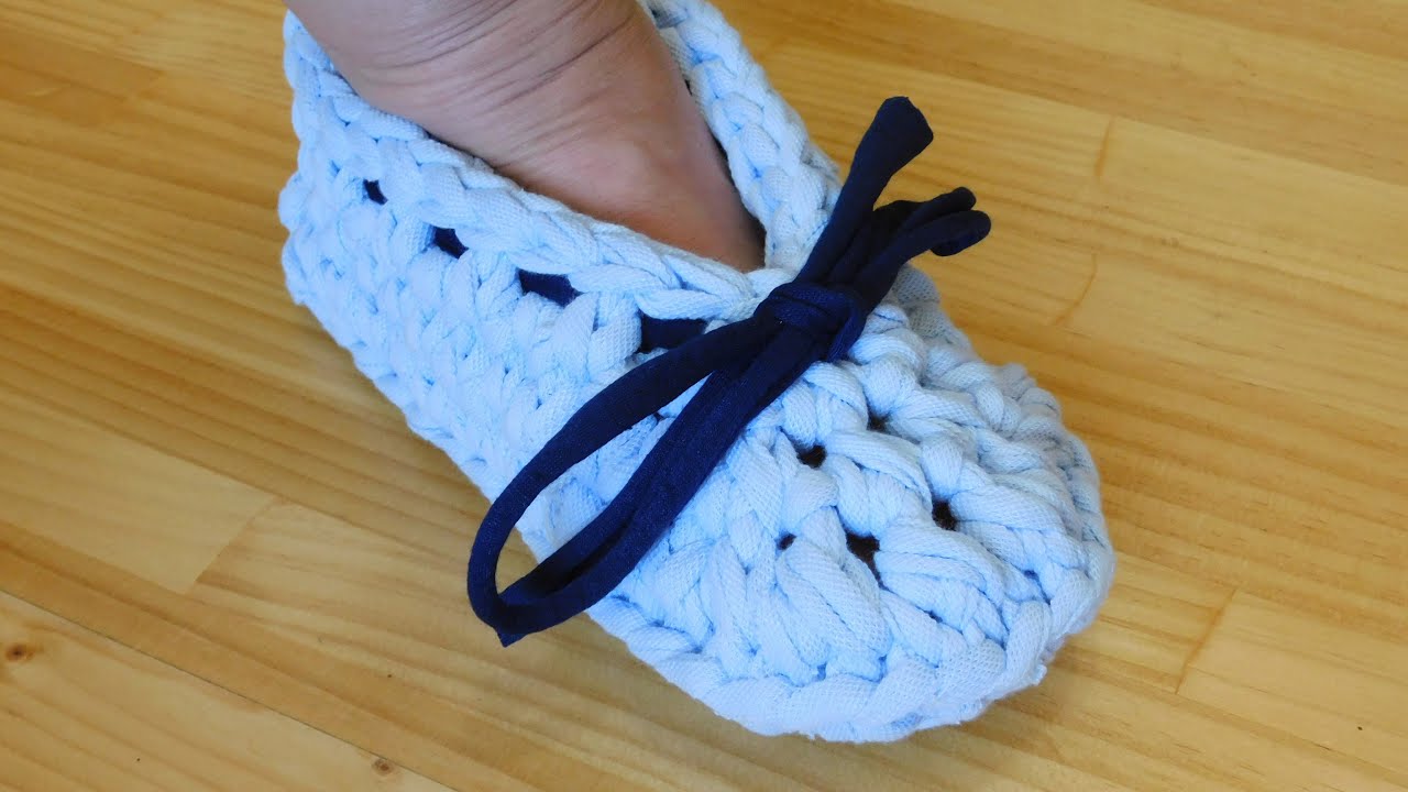 Tutorial: Zapatillas de trapillo para estar en casa.