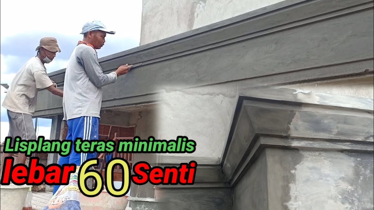 proses pembuatan Profil Lisplang teras minimalis