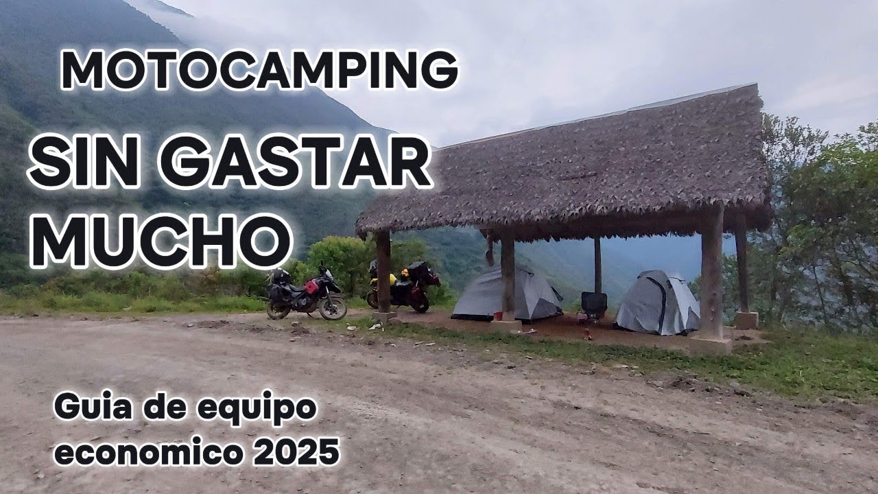 Equipo de CAMPING para MOTO: BARATO y COMPACTO (Gu&iacute;a Esencial 2025)