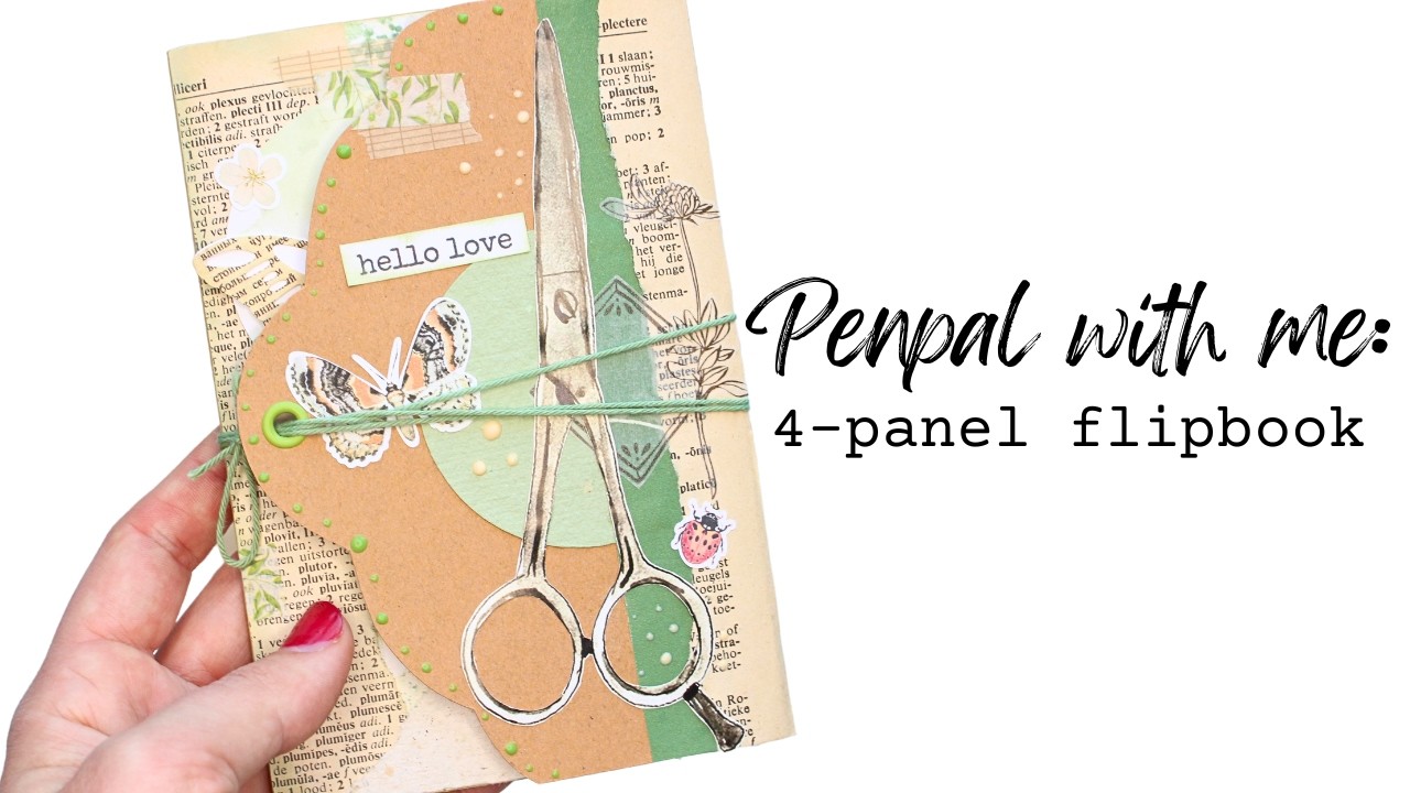 Penpal Tutorial: 4-Panel Flipbook in Vintage Botanical Theme! 🌿🥰