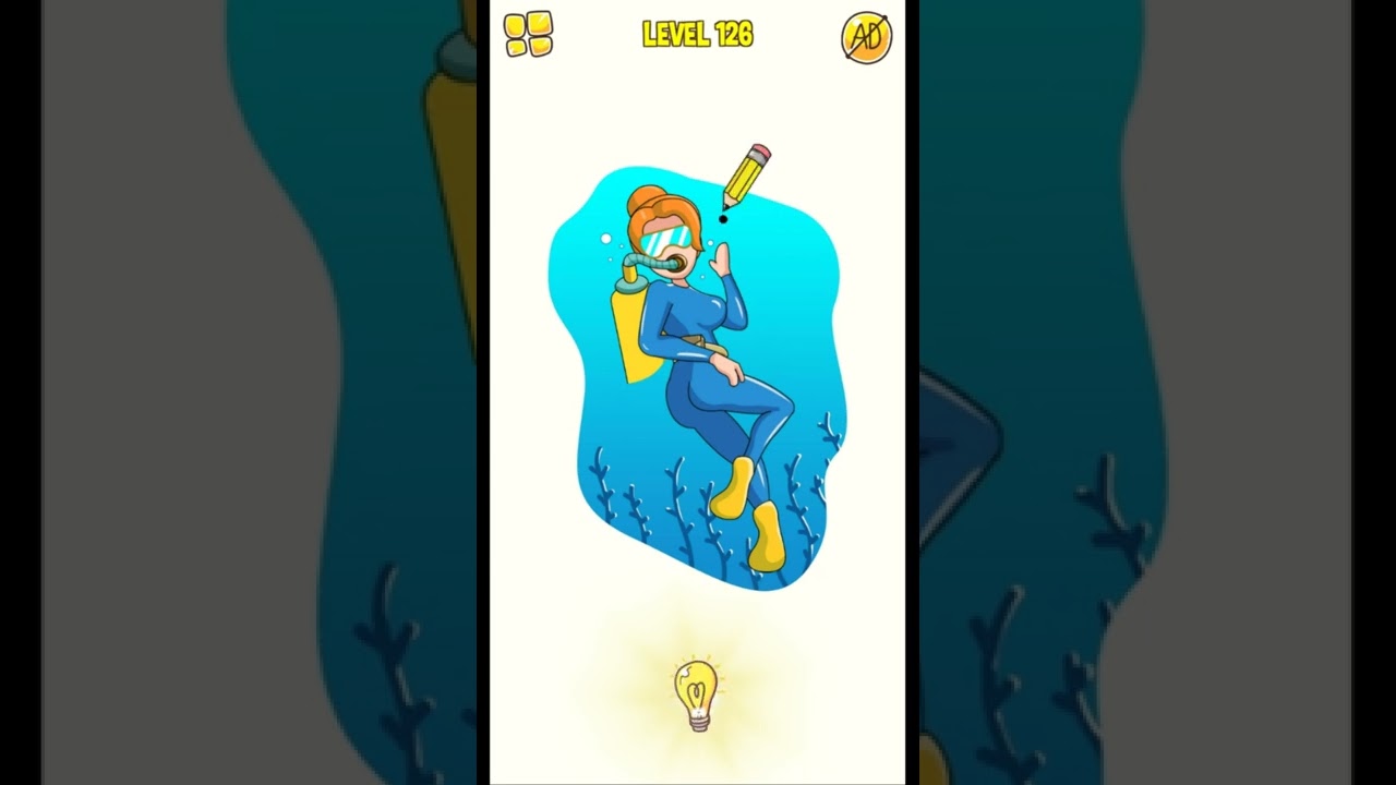 Draw Puzzle: Draw One Part - Eraser Mode - All Levels 126 - Android Gameplay Walkthrough 🕹