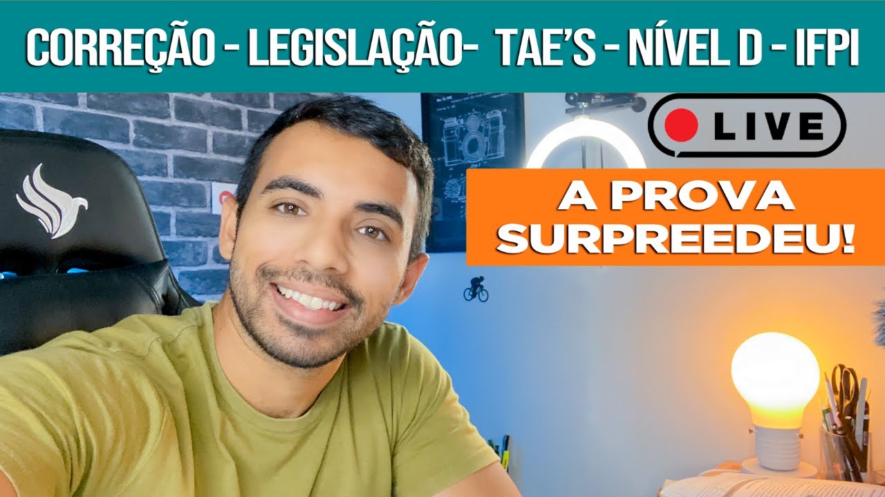 🔴 Correção da prova de Legislação - IFPI - TAEs (nível D)