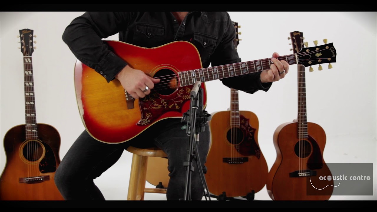 1968 Vintage Gibson Hummingbird Cherry Burst: Acoustic Centre