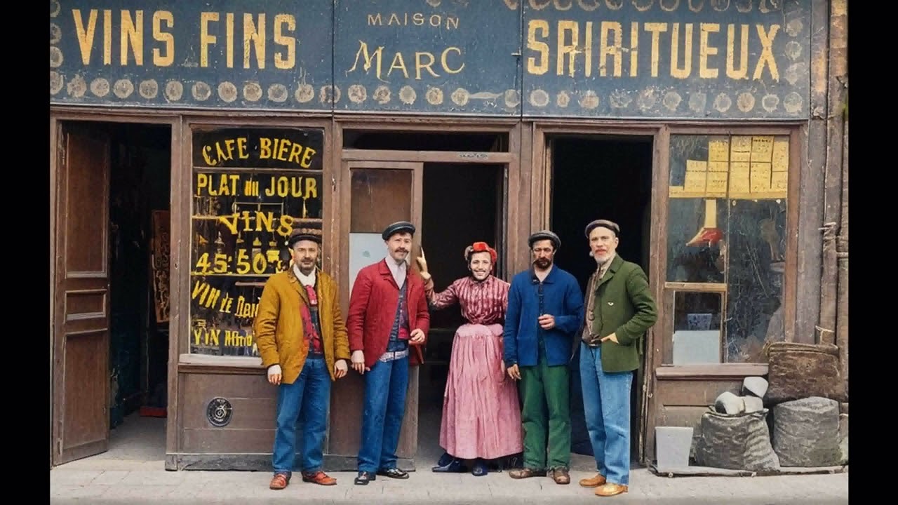 Paris d'Antan  Coouleur       A boire,à manger avec ou sans spectacle