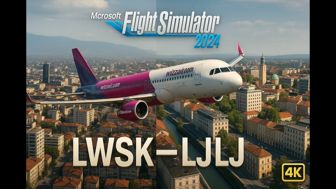 MSFS 2024 - FenixA320 - Skopje🛬Lubiana - 4K - RTX5080