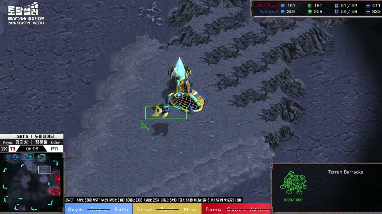 🔥KCM 2026 S1 W1 Set 5 @ Dominator | Starcraft Commentary